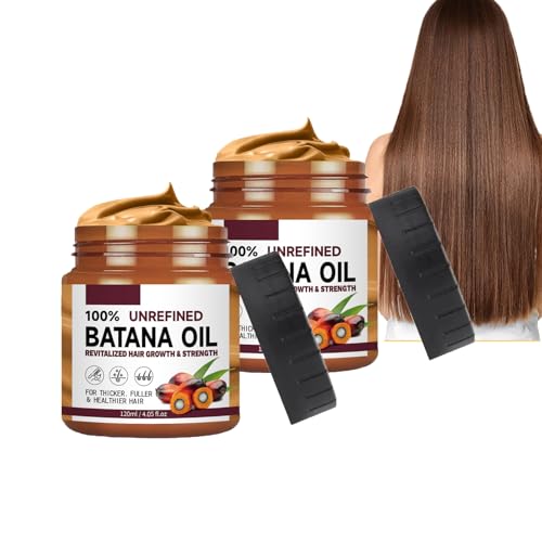 Dyceittdia 2pcs Acondicionador Batana, Acondicionador De Aceite De Batana, Nutre y Repara el Tallo Capilar, Fortalece, Previene la Caída, alisa y Densifica, Desenreda y da Volumen, 2pcs*120ml, hair1