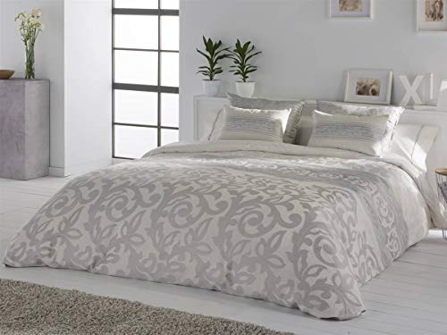 JVR Tejidos Funda nórdica Amalfi - Cama 150 cm - Color Plata