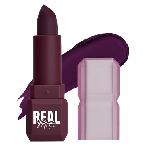 Image of Mila Beaute Real Matte Lipstick | Enriched With Rosehip Extract | Ultra Matte Finish & Long Lasting I Single Swipe, Lightweight & Comfortable - 24-MULBERRY SKY