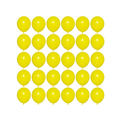 Image of 5 inch Yellow Party Balloons, 100 pcs Mini Latex Balloons for Birthday Wedding Baby Shower Decorations (Yellow)