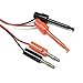 HiLetgo 3Pair 4MM Banana Plug to Test Hook Clip Test Lead Cable for Multimeter 1M