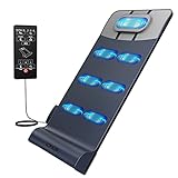 Body Massage Mat - Twist & Stretch & Flow 7 Massage Modes, Massage Pad with Airbag Traction, Adjustable Pillow Height for Sofa Bed Floor Home Office Couch, Relieving Neck, Back, Waist & Hips Pain