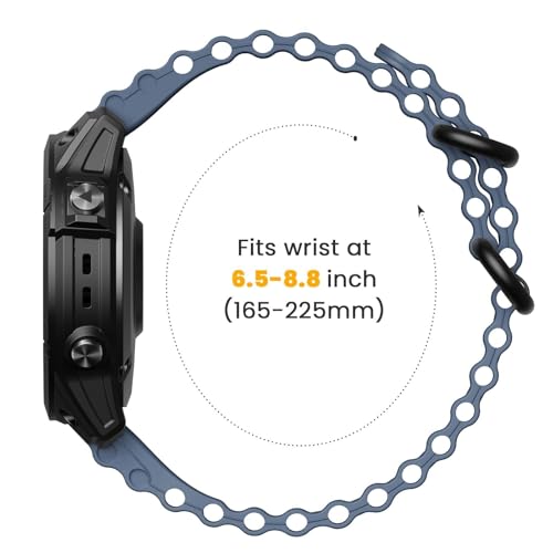 Bracelet Ocean pour Fenix 6 silicone montre Forerunner Epix - 6