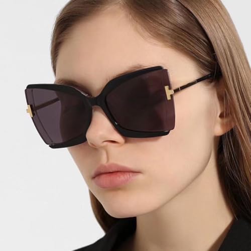 Women's Oversized Butterfly Sunglasses - Fashionable Large Frame UV400 Shades for Driving4