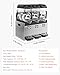 VEVOR Commercial Slushy Machine, 12Lx3 Triple Tank Frozen Drink Machine, 144 Cups Stainless Steel Margarita Smoothie Frozen Drink Maker, Slushie Maker for Home Party Restaurants Cafe Bars