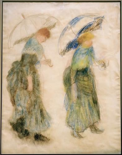Tableau Renoir Mädchen Mit Regenschirm impression toile 60x90cm