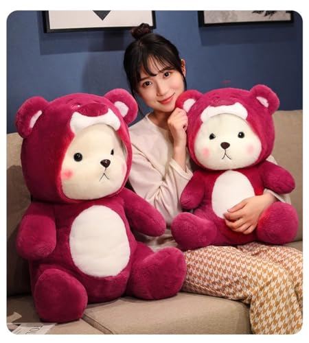 Image of Storescent Soft Toys for Kids - Stuffed Animal Plush Soft Toy for Boys & Girls | Strawberry Bear 35 CM