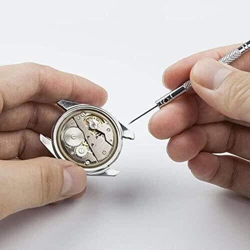 Kit de Herramientas para Cambiar Pilas de Reloj, 147 Piezas, para Ajustar la Correa de Reloj, Abrir la Caja, Remover la Barra de Resorte y Otras Herramientas de relojero.