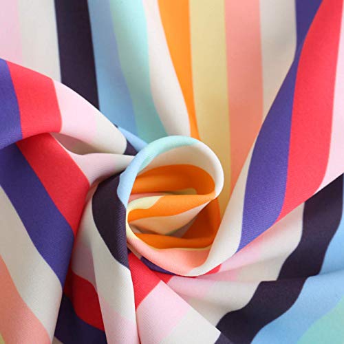 Image of Girls Long Sleeve Rash Guard One Piece Swimsuit Kids UPF 50+ Sun Protection Swimwear Rainbow Striped Bathing Suit 3-14 Years
