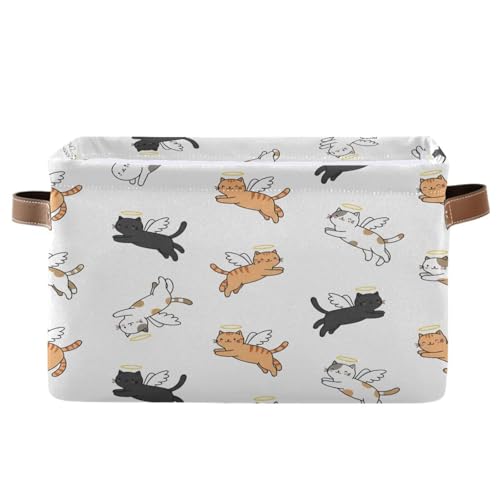 Placard encombré ? Ce bac de rangement pliable imperméable Angel Cats optimise vos étagères - 3