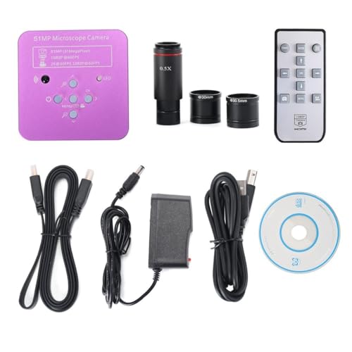 ラボ用顕微鏡アクセサリー 5.1mp 2K 1080p 60fps満杯 HD USB.電子デジタル顕微鏡カメラ(Camera with Adapter)