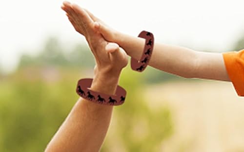 Miniatura 3 de BignzwUra 30 pulseras de goma para fiestas temáticas de caballos, caballos, animales del día de Kentucky, baby shower, regalos de fiesta de