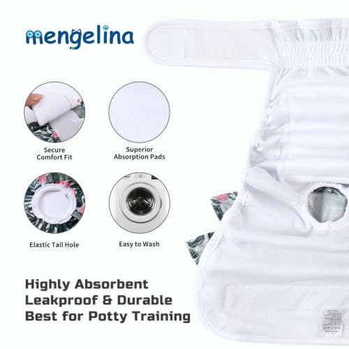 Image of Reusable Dog Diapers Female, Rainforest, M, 3 Pack