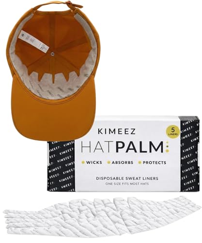 Disposable Hat Sweat Liners for Caps Hat Liners Sweat Makeup & Odor Protection | Thin & Comfortable Fits Most Hats & caps (Gray) | Ideal for Sports Travel Work and Everyday Wear (5 Pack)