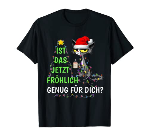 Weihnachtsoutfit Katze Weihnachten Spruch Party Weihnachts T-Shirt