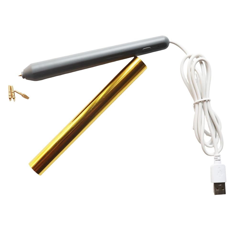 Ijsdnvjndx As Shown Embossing Pen Usb-Heated Diy Craft Tool Hot Foil Embosser For Cards, Scrapbooking, Lettering