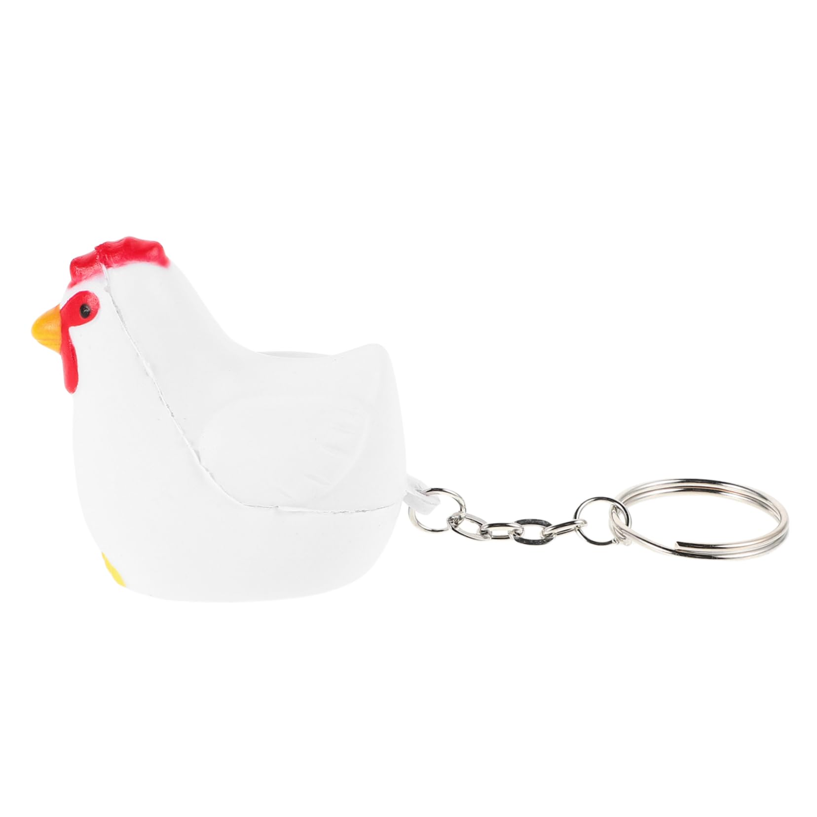 Totority Realistic Hen Keychain Cute Farm Animal Bag Pendant for Farm Theme Birthday Party Supplies Fun Rooster Key Ring Decoration