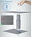 BoYata Monitor Stand, Adjustable Monitor Riser Metal Computer Stand Compatible with TV, PC, Laptop, Computer, iMac, and All Screen Display-Space Grey
