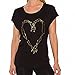 Betsey Johnson Women's Thorny Heart Viscose Wedge Tee