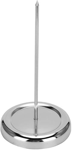 Miniatura 1 de Hilitand Soporte de notas de papel de varilla recta de acero inoxidable con clip Check Husillo Bill Fork Recibo Factura Spike Stick Holder