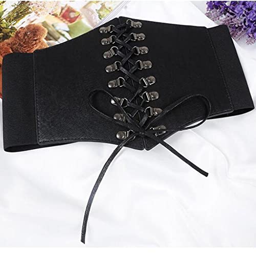 DYNWAVE Cinto Feminino Cinturão Espartilho Cinturão Cinturão Cós Largo Espartilhos Amarrados