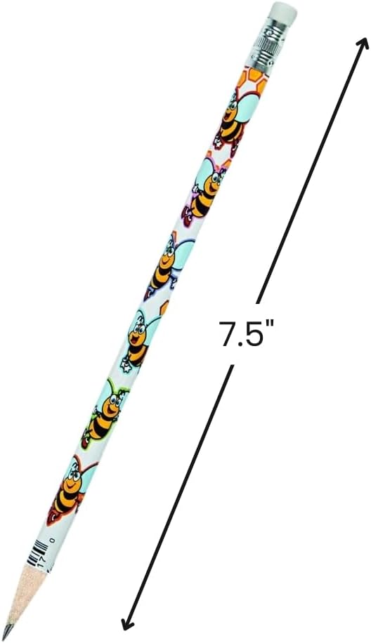 Fun Express Bee Pencils #2 Pencils for Kids - 24 pieces bee party favors