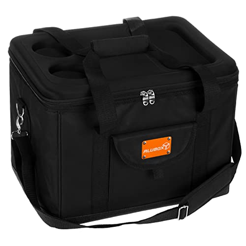ALUBOX Picknick Kühltasche XL Black Edition 40 Liter Isoliertasche Picknicktasche Polyester schwarz 6