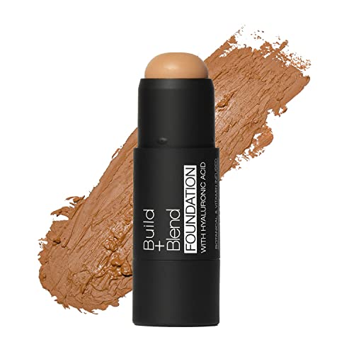 Palladio BUILD + BLEND Foundation Stick, Kontur-Stick für das Gesicht, professionelles Make-up für den perfekten Look, 0,25 Unzen, Amber Glow