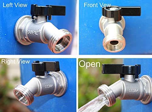 Rainpal Rbs006 Stainless Steel Rain Barrel Spigot (Quarter Turn Ball Valve) #TOP2