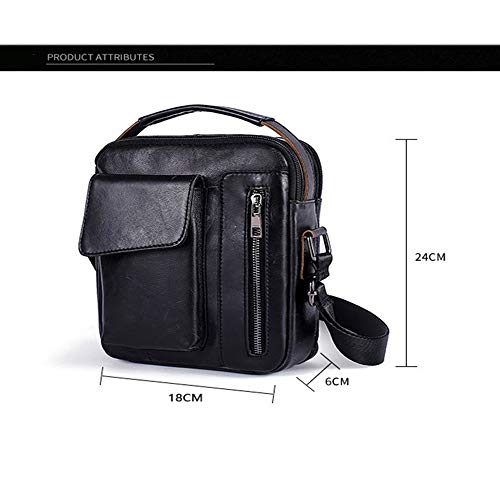 Mens Crossbody Messenger Bags Men's Leather Vintage Messenger Bag Shoulder Bag for Work Business3