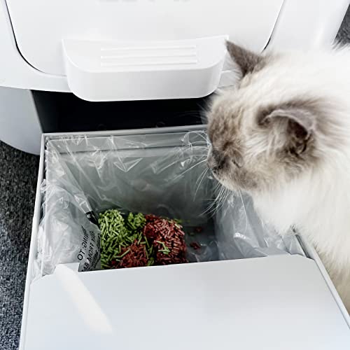 Tisiod 60 Pieces Replacement Waste Drawer Robot Liners,Litter Waste Drawer Liners Bags,Compatible With Litter-Robot,9-11 Gallon #TOP5