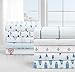 Nautica - Twin Sheets, Cotton Percale Bedding Set, Fully Elasticized, Ideal Dorm Essentials (Whale Stripe Blue, Twin)