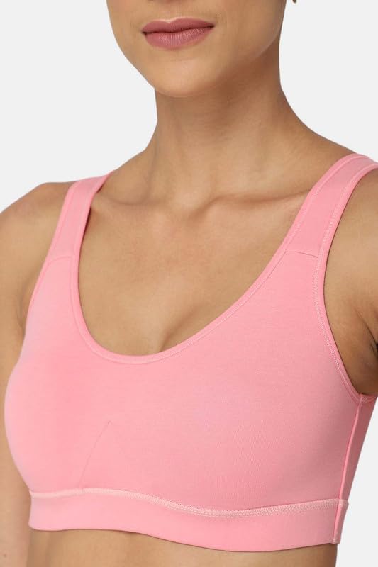 Image of Intimacy Active Sports Bra for Women Medium Coverage, Non-Wired, Non-Padded, Seamless, Stretchable Comfortable Support Activewear for Women