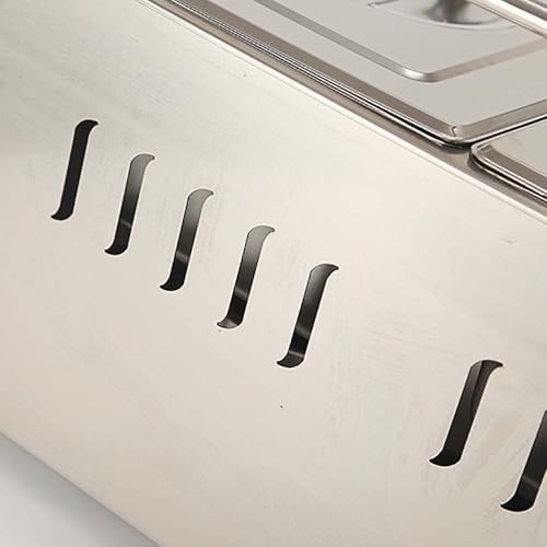Friteuse à gaz en acier inoxydable haut de gamme avec double panier de comptoir - 6