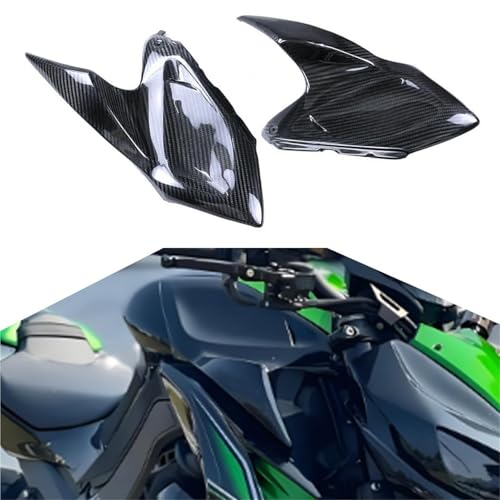 Ailettes de carénage moto protection carbone Kawasaki Z 1000 14-21