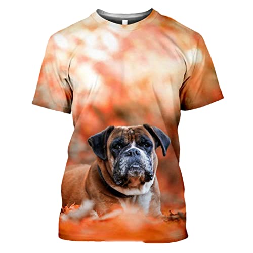 T-shirt 3D homme grande taille décontracté col rond