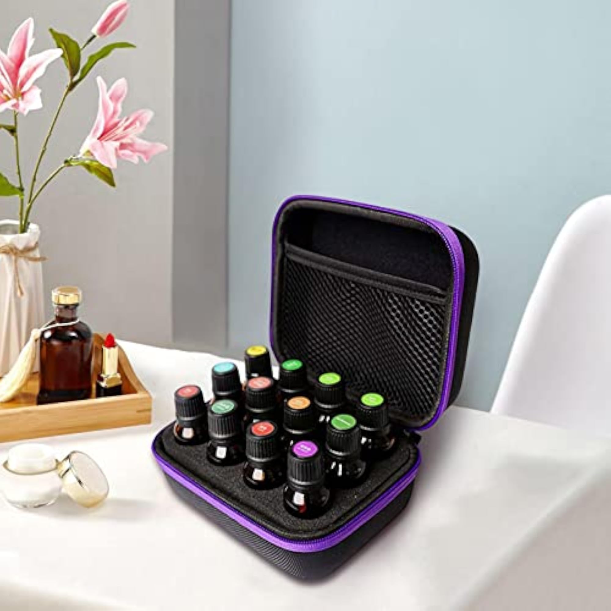 Travel Essential Oil Carrying Case with 12 Slots