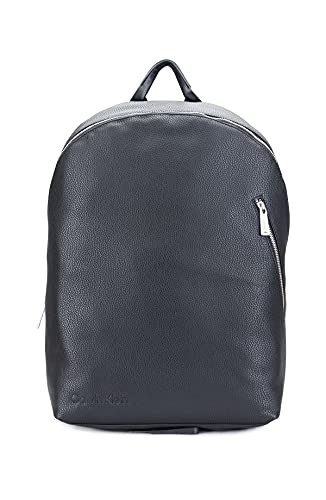 Calvin Klein Men's Backpack, Black Plaque, One Size