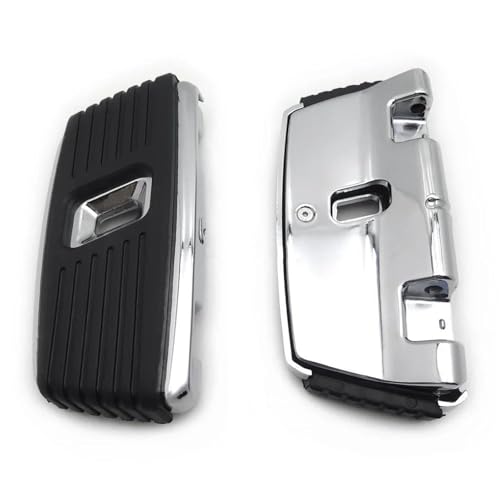 Marchepied passager carré de qualité supérieure chrome noir pour Softail et Dyna