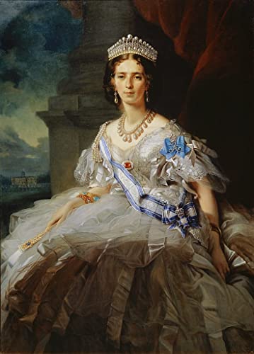 Toile murale abstraite et portrait haut de gamme Tatiana Yusupova par Winterhalter 60x90cm