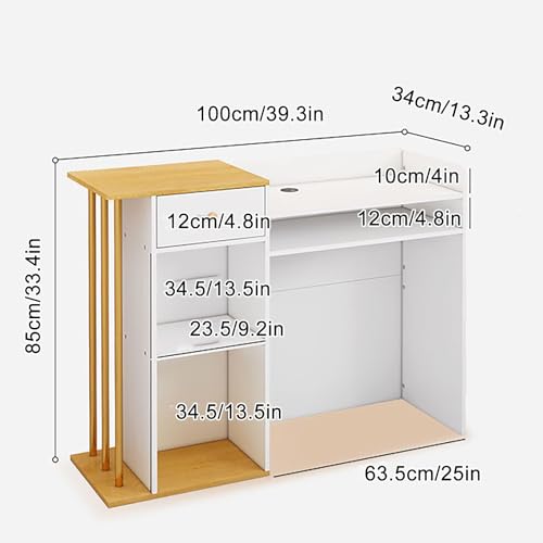 Comptoir de caisse simple avec tiroirs pour magasin et vente au détail - 2