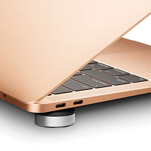 Just Mobile Lazy Couch Laptop Cooling Stand, Ergonomic Cooling Pad Small Invisible Portable Stand Keyboard Riser Aluminum For Ipad/Macbook/Notebook #TOP6