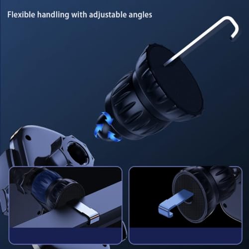 Orco Gravity Car Phone Holder, Ultra-Stable Air Vent Mount with Metal Hook Clip, 360° Rotation - Image 3