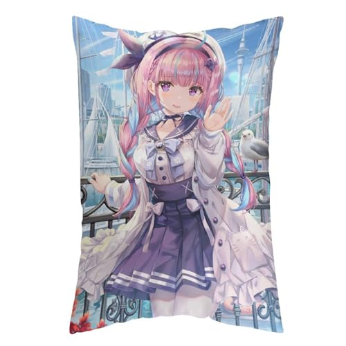 VTUBER ホロライブ 湊の乙-女 抱き枕カバー 抱きまくら クッションカバー 枕カバー 座布団 アニメ グズ い背当て飾り 萌えグッズ 雑貨 可愛 店飾り インテリア 20"x30"