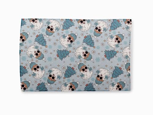 Torchons de cuisine en microfibre Wildflowers à motif Père Noël cool - 6
