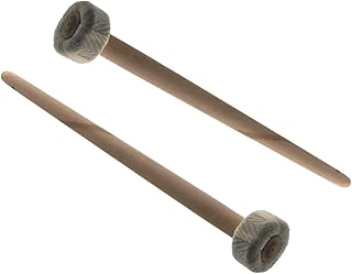 Wakauto 2 Peças Acessórios De Trompete Instrumento De Trompete Peça De Instrumento Musical Percussão Peças De Gongo Acessórios De Gongo Martelos De Madeira Para Marretas De Gongo Com Cabo