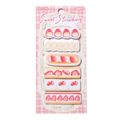180 Sheets Cartoon Adhesive Note Marking Labels Adhesive Memo Sheets for Journal Notebook Planner Document Organization Unique S