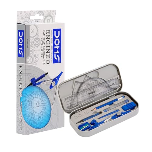 Image of DOMS ENGINEO GEOMETRY BOX AND MATHEMATICAL DRAWING INSTRUMENT (2 IN 1 CONVERTIBLE LEG JOINT)