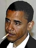 ConversationPrints Barack Obama Smoking Cigarette Glossy Poster Picture Photo Print Funny Cool