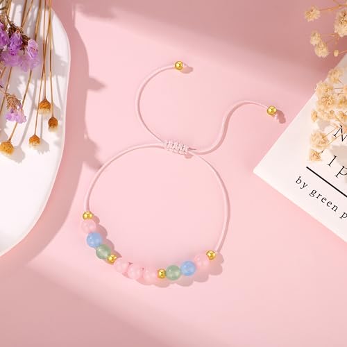 JoycuFF Gift For Friends, Women Friendship Gifts Idea, Bestie Daughter Mom Coworkers Birthday Gifts For Her, Mothers Day Christmas Healing Stone Beads Bracelet For Women4